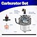 ZyloPlinx Carburetor Set Compatible with Robin RGV6100 Generator EH34 Engine Motor Part Number 247-62305-20