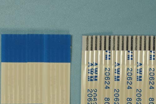 Gimax 100pcs Flexible Flat Cable FFC 16 PIN 1.25 mm pitch Contacts Same Sides directions 500 mm Length Type A