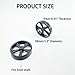 8PCS Model Toy Car Wheel RC Car Wheel Tire with 2mm Dia Shaft for RC Car Truck Robot DIY Model Toy Building Parts (2x38mm Black)