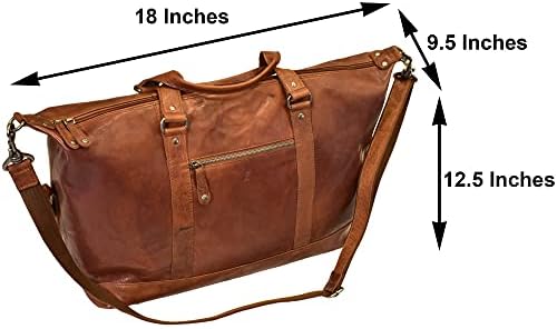 Zinda Genuine Leathers Travel Overnighter Duffel Bag Luggage Weekender Large Unisex Gym Bag 7 Zinda Genuine Leathers Travel Overnighter Duffel Bag Luggage Weekender Large Unisex Gym Bag