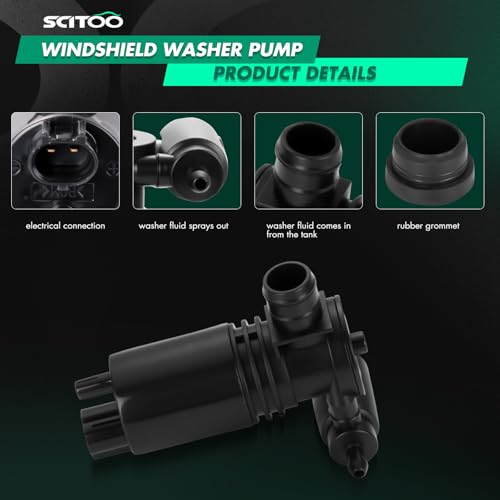 Image of SCITOO Replacement fit for 2003-2009 For Hummer H2 Windshield Washer Pump Motor 88944337