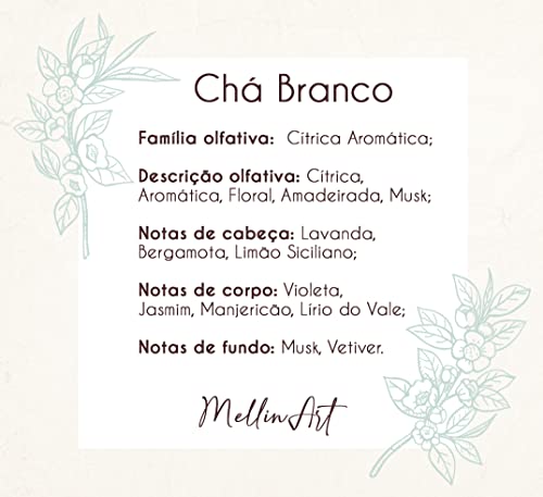 Vela Aromática Perfumada | Chá Branco 100g