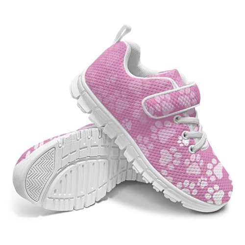 Coloranimal Girls Running Shoe Breathable Anti-Skid Walking Sneakers Sports Shoes Casual Kids Tennis Shoes Slip On Sneakers