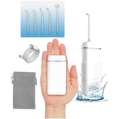 Ortho Water Flosser – Cordless, Collapsible Water Flossers for Teeth and Braces, IPX8 Waterproof, Rechargeable Teeth Cleaning Tools, 3 Modes 360° Nozzle, Travel Essentials Flossers for Adults & Kids Cover