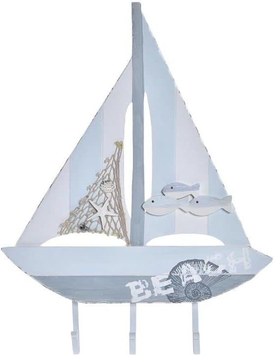 DKD Home Decor Estándar Wall Mounted Coat Rack Metal