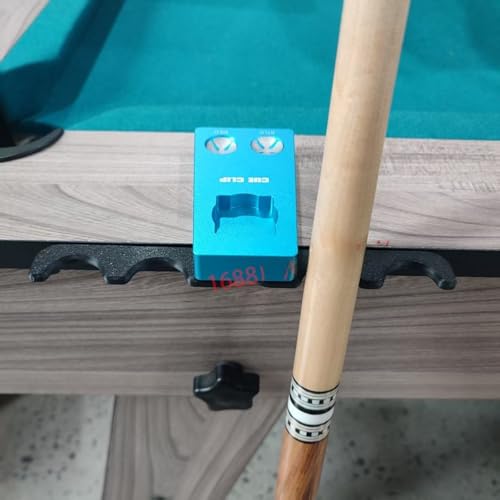 Support de queue de billard portable 4 en 1 ultra léger en aluminium bleu - 8