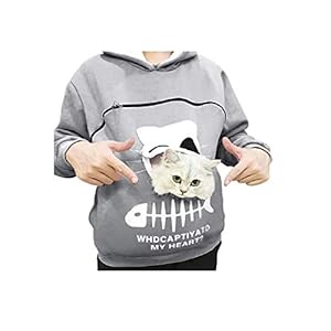 Huisdier Kat Hond Vrouwen Hooded Sweatshirts Carrier Pouch Pullover Kangaroo Pouch Hoodies