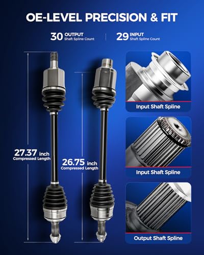 Image of KAX CV Axle Front Driver and Passenger Side for Honda