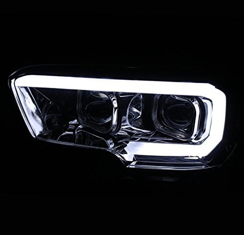 LED Sequential Signal Projector Headlights Smoke Compatible with 2016-2023 Toyota Tacoma TRD | Limited