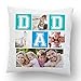 Cuscino Personalizzato con Foto Dedica speciale Idea Regalo Compleanno Decorazioni casa Divano Letto amore love cuore festa del papà marito best dad padre eroe