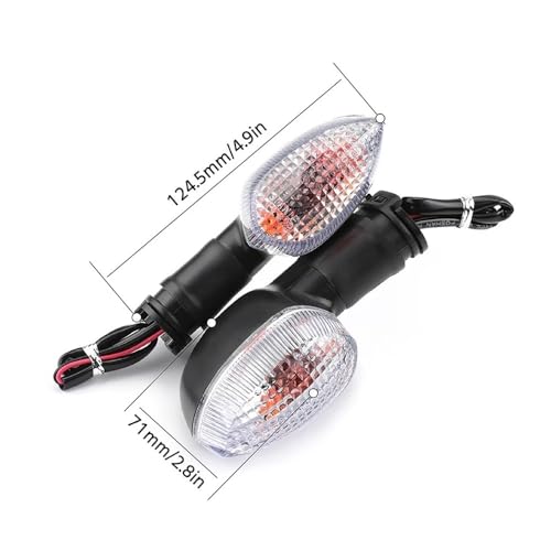 Clignotant de moto pour MT07 MT09 MT03 et Tracer - Feux de signalisation LED orange