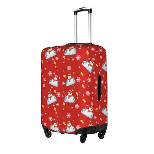 Travel Luggage Cover Cute Merry Christmas Snowman Snowflake Fashion Washable Baggage Suitcase Protector Fit For Luggage Small2