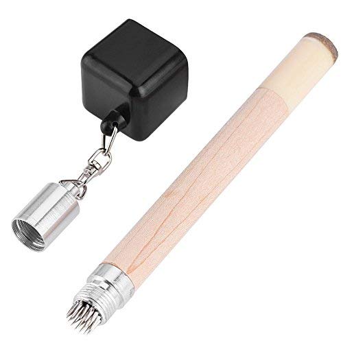 Pool Chalk Holder, Durable and Portable Cue Tip Prep Tool, Billiards Accessory for Competitive Players and Casual Games