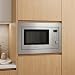 Corberó CMICIG126 Einbau-Mikrowelle, 20 l, 800 W, 6 Leistungsstufen, Grill, Auftaufunktion, Digitalanzeige, automatische Menüfunktion, Drehteller, Edelstahl mit Rahmen