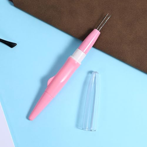 Image of Pen Style Needle Felting Tool, Wool Felting Tool with 3 Needles, Wool Felting Needles Portable Felt Needle Tools Multi Needle Felting Tools Reverse Needles Felting for DIY Patchwork Home Craft Work