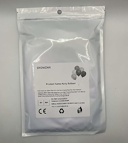SNOWZAN Palloncini per 25° compleanno decorazione