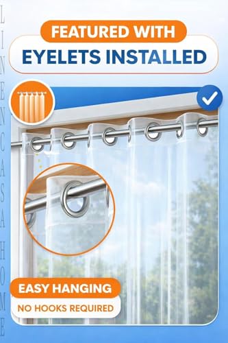 Image of Transparent PVC AC Curtain for Window 5 Feet, Pack of 2, Dustproof and Air Blocking Curtain for Home and Office