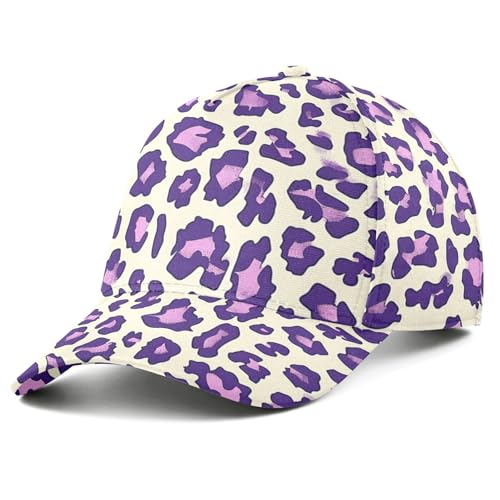 Casquette de golf homme et femme léopard violet sport de plein air