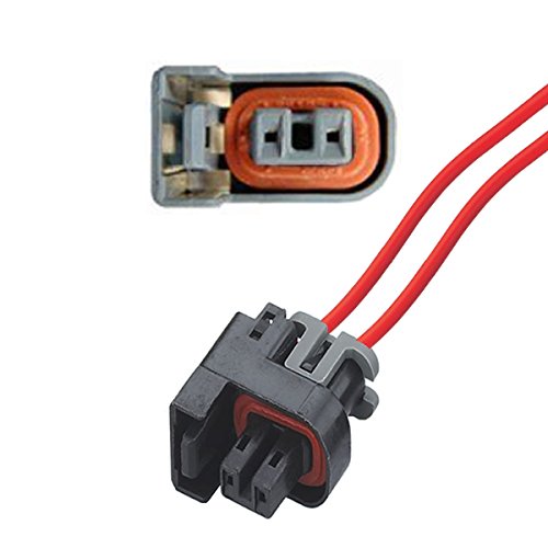 GreenspiritsCar Replacement Plug - Fuel Injector - DELP 15326181 (Female) with Cable 15411633 Compatible with Delphi