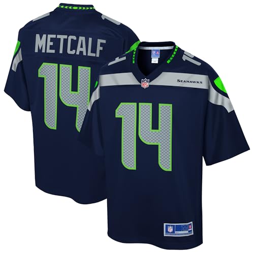 V110793 SEA 14 DK Metcalf Mens B&T 462M Pro Line Finished Jersey JERMENPFN 462M-SSC1-78F-82G #8 Navy