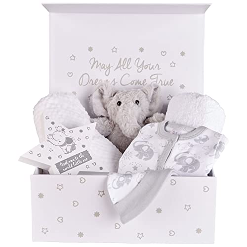 Baby Box Shop Unisex Geschenkset für Frühgeborene - Einzigartige Magnetbox mit Wickeldecke, Kapuzenhandtuch. Ein tolles Duschgeschenk für neue Frühgeborene, Jungen und Mädchen, Standard Cover