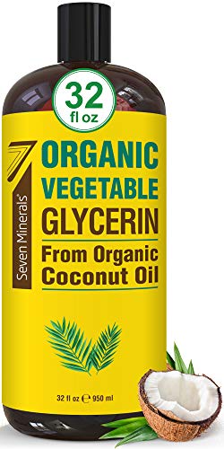 NOW Foods Solutions, Organic Vegetable Glycerin Oil, 100% Pure, Softening and Moisturizing Multi-Purpose Skin Care, 8-Ounce