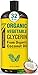 NEW Organic Vegetable Glycerine 32 fl oz - No Palm Oil, Made w/Organic Coconut Oil - Pharmaceutical Grade Glycerine Liquid for DIYs - Perfect as Hair, Nails and Skin Moisturizer - Non-GMO & Vegan