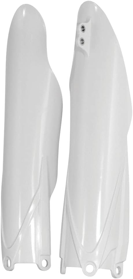 Acerbis Lower Fork Cover Set White - Fits: Yamaha YZ450FX 2016-2021