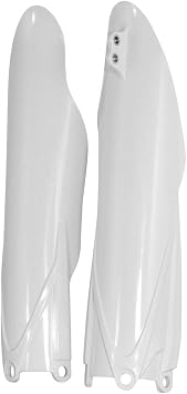 Acerbis Lower Fork Cover Set White - Fits Yamaha YZ450FX 2016-2021