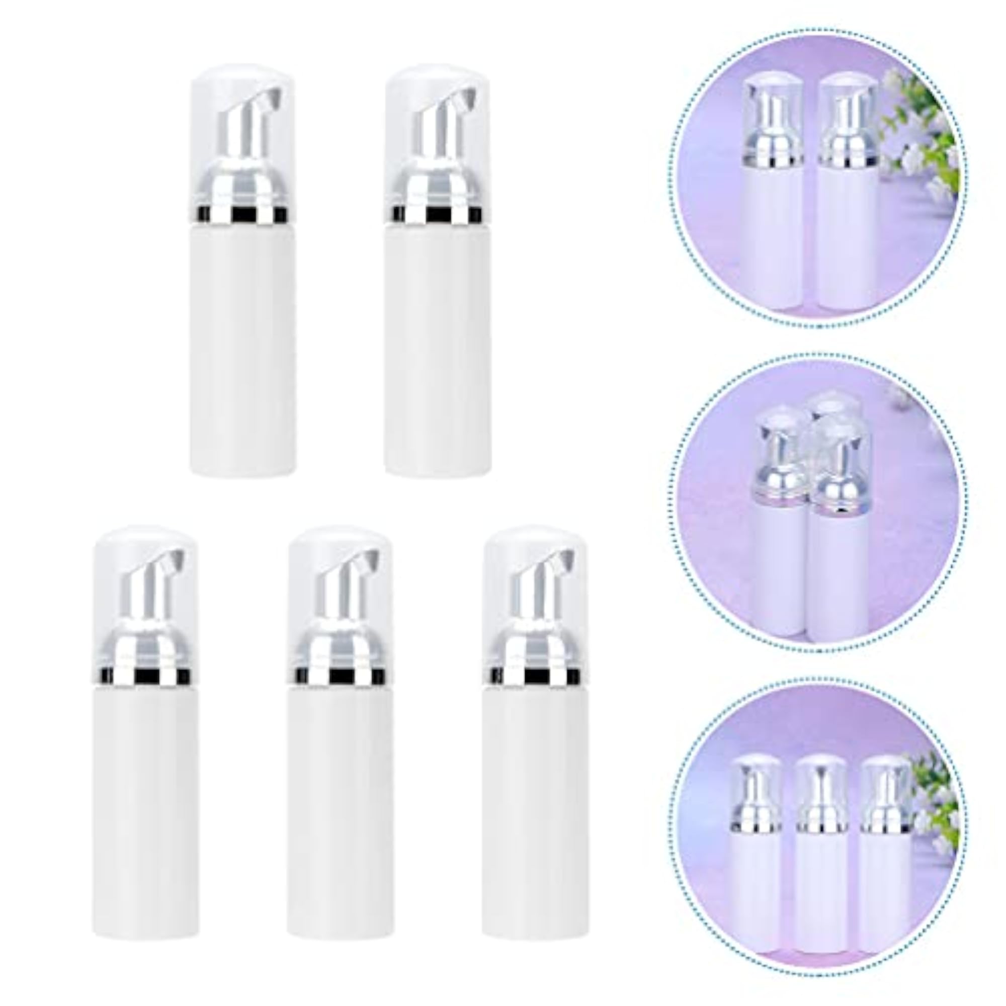 5pcs 60ml Mini Foam Pump Bottle Dispenser