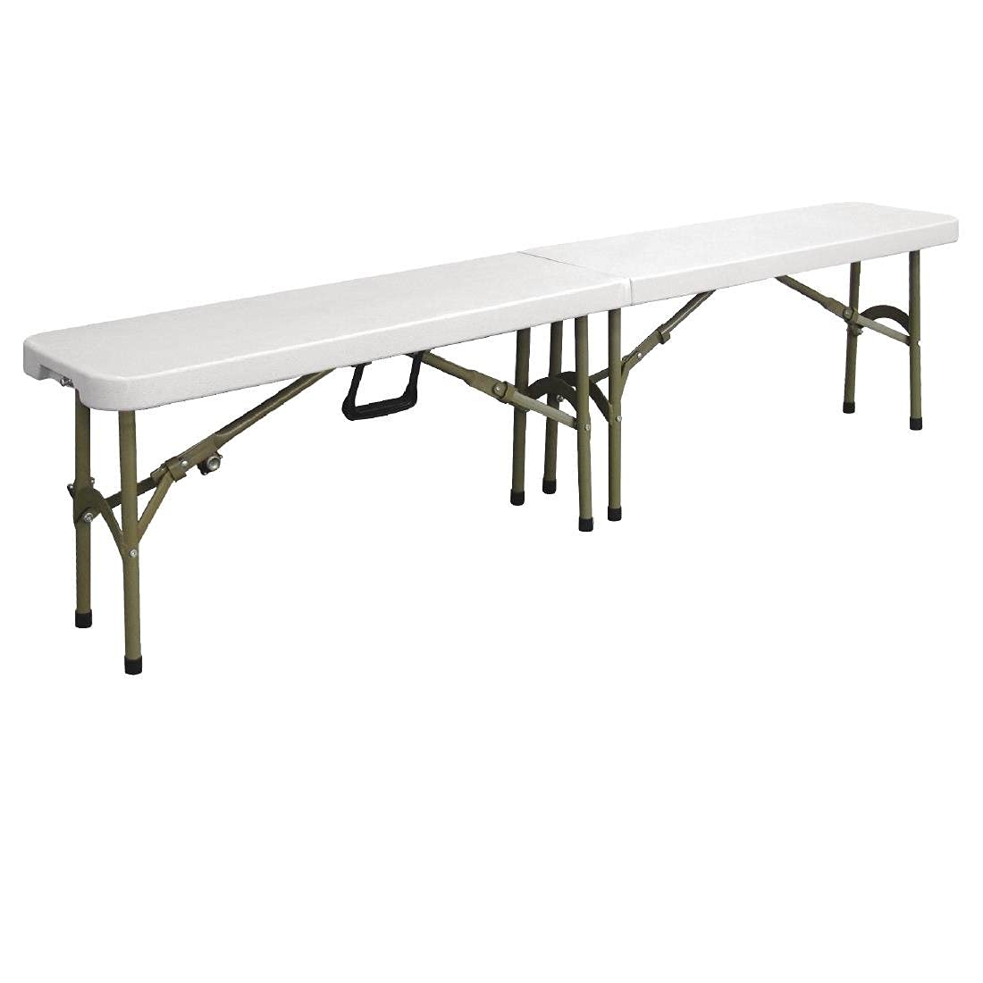 Banc central pliable 1,8 m Bolero Y817 structure acier robuste - 7