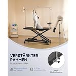 Elektrischer Hundepflegetisch Tierpflegetisch mit X-Form Höhenverstellbarer Trimmtisch für Haustiere Hundepflegetisch mit elektrischem Aufzug(Schwarz) – Bild 4
