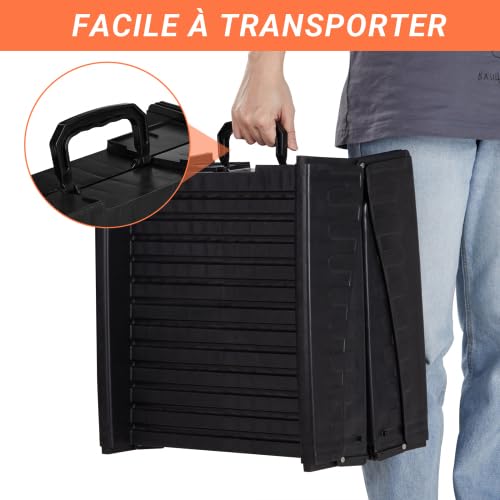 Rampe pour Chien Pliable, Rampe Voiture Tripliable Portable et Légère pour Voitures, Camions et SUV - 150 × 40 cm