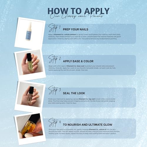 Image of Ellement Twilight Nail Polish 10 ML | Glossy Shimmer Nail Colour | High Pigment Smooth Application | Fast Dry Long Lasting & Chip Resistant Formula | Vegan, Non-Toxic & Paraben Free Nail Lacquer for Party, Office & Festive Looks