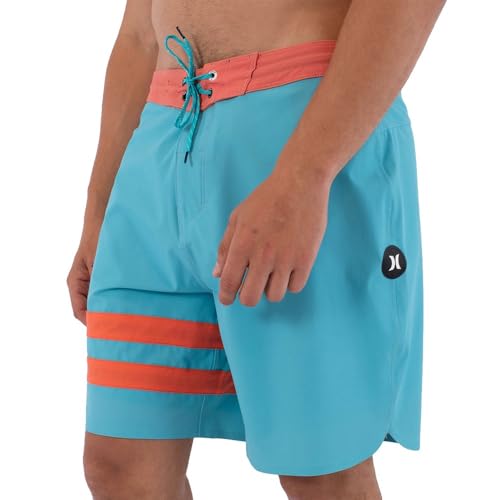 Hurley Boardshort Men Phantom Block Party de 18 pulgadas bañador para hombre en color negro renegade