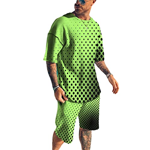 Ensemble t-shirt d'été 2 pièces streetwear homme ts1443 XS imprimé 3D