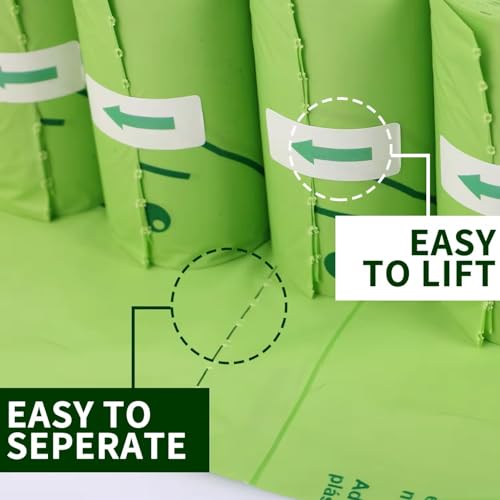 Image of Biodegradable 240 Count Unscented 13 inch x 9 inch Dog Poop Bags Rolls, Leakproof strong Poop Bags for Dogs, Dog Bags for Poop, Dog & Cat Poop Bags Cats Litter, Green