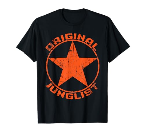 Junglist Drum & Bass T-Shirt Burnt Remix 90s