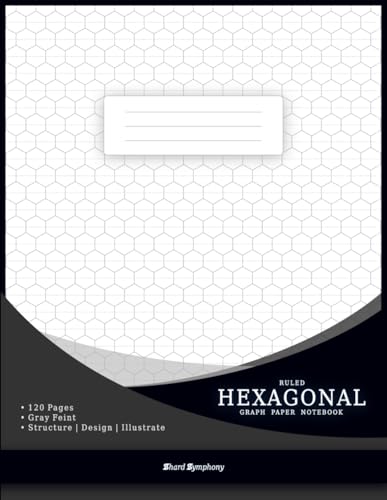 Hexagonal Ruled Graph Paper Notebook (Gray Feint): Professional Ruled Hexagon Grid Pattern (120 Pages, 8.5 x 11 in) for Organic Chemistry, Creative Design & Geometric Illustration image 2