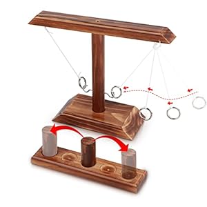 Hook And Ring Game, Ring Hook Game, Hooks Ring Toss Game, Houten Ring Swing Hook Game, Snel Interactief Spel, voor…