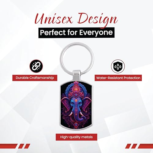 Image of Premium Printed Metal Keychain for Men & Women | High-Definition Artwork Print | Durable Key Ring for Car, Bike, Home & Office Keys | Stylish Decorative Key Holder Gift