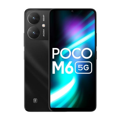 Image of POCO M6 5G (Galactic Black, 8GB RAM, 256GB Storage) - Without Offer