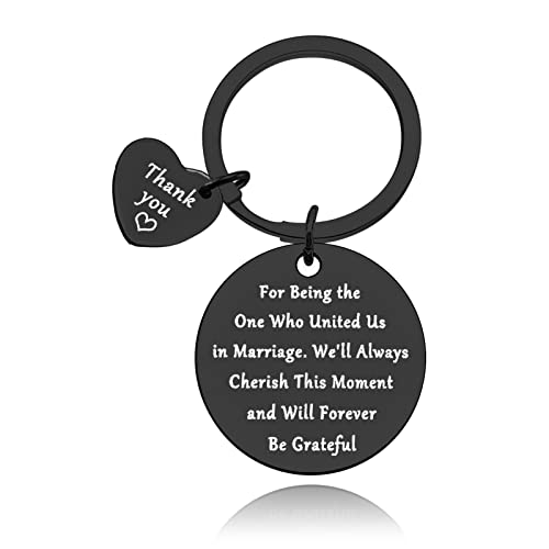 Wedding Officiant Keychain Gifts Appreciation Gift for Wedding Officiant Keyring