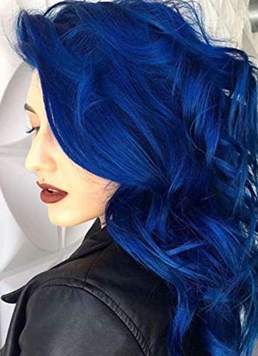 VeSunny Blue Tape in Hair Extensions 100% Real Human Hair Skin Weft 20inch Tape in Extensions Blue Double Sided Glue in Hair Extensions 20pcs 50g