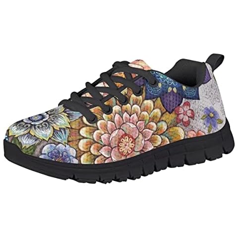 chaqlin Girls Blossom Floral Sport Sneakers Cover