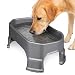 Neater Pet Brands Big Bowl with Leg Extensions - (1.25 Gallon/160 oz, Gunmetal Grey) Huge Jumbo Trough Style Dog Pet Water Dish