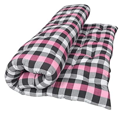 Image of Soft Cotton Multi Color Printed Foldable Light Weight Single Bed Mattress, 3 x 6 ft