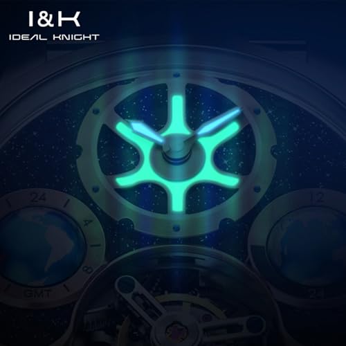 Image of OLEVS Watches for Men Skeleton Self Winding Automatic Mechanical Luxury Dress Sapphire Crystal Diamond Waterproof Luminous Stainless Steel Band Wirst Watch Gift for Men
