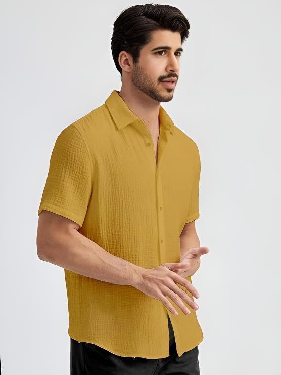 Image of Men's Regular Fit Short Sleeve Casual Shirt