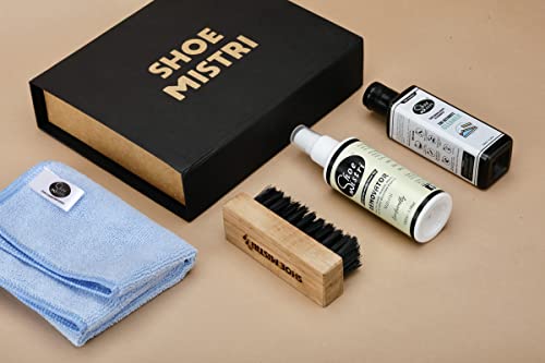 Image of Shoe mistri Universal Shoe Care Kit Drawer | Shoe Cleaning, Polishing & Maintenance Set for Leather, Suede & Sneakers